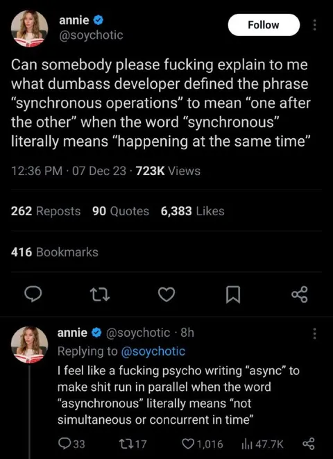 Synchronous Means At The Same Time