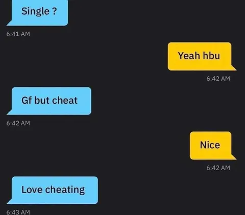 Love Cheating Text Conversation