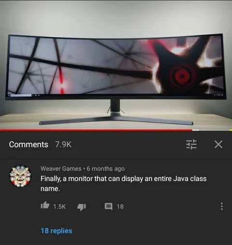 Monitor Displays Entire Java Class Name