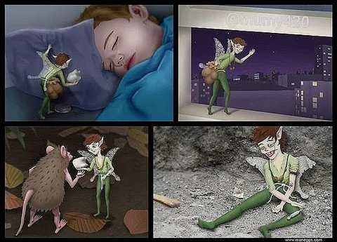 Фея теряет зубную добычу