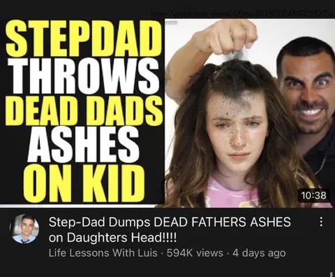 Stepdad Throws Dead Dad Ashes