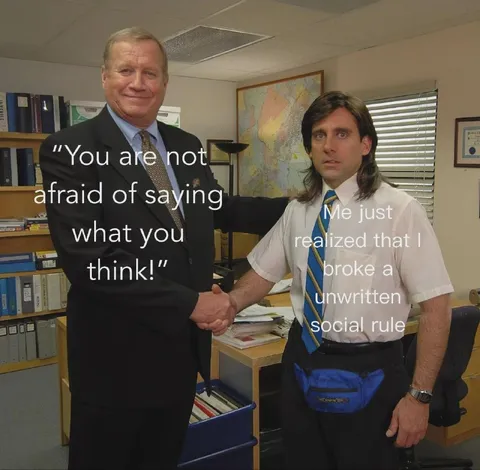 Realizing You Broke Social Rules