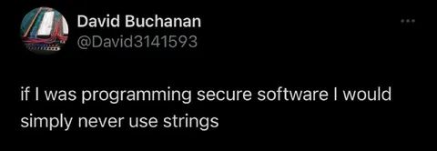 Never Use Strings