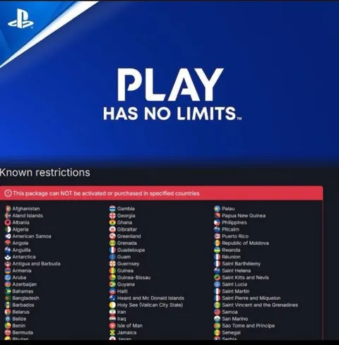 Play Has No Limits Restrictions