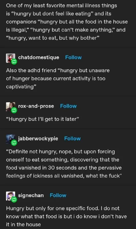 Hungry but don't feel like eating