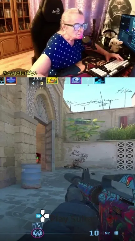 Бабушка разносит в CS:GO