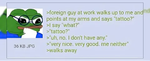 Foreign Guy Asks About Tattoo