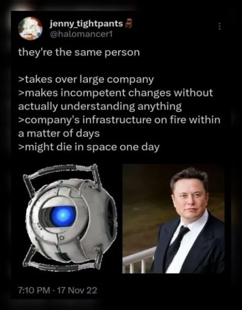 Wheatley and Elon Are the Same