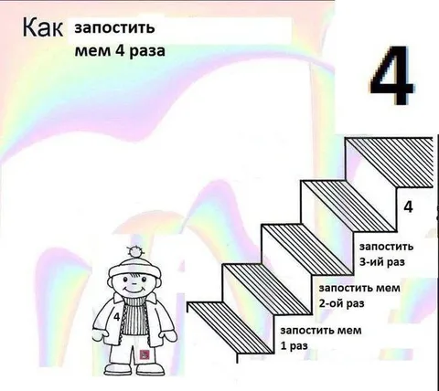 Как запостить мем 4 раза