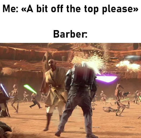 Barber Takes a Bit Off the Top