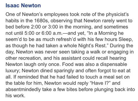 Isaac Newton’s Strange Sleep Habits