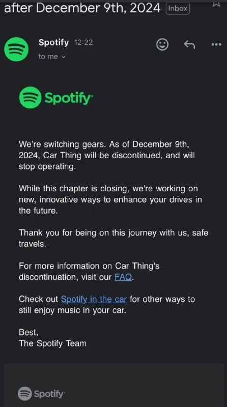 Spotify Car Thing Discontinued