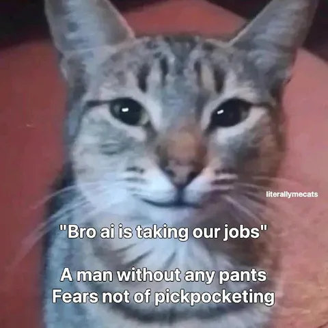 Cat Worried About AI Jobs