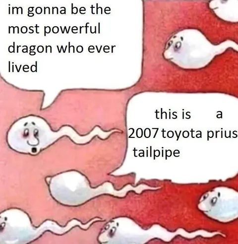 Powerful Dragon Meets Prius Tailpipe