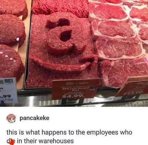 Employees Turned Into Meat