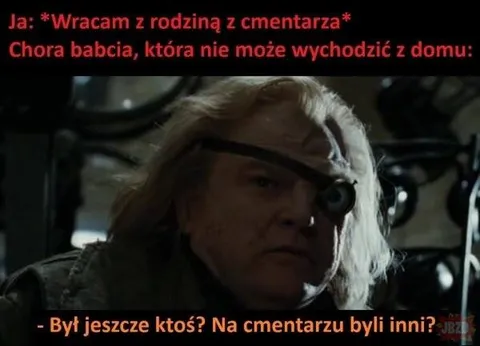 Babcia pyta o cmentarz