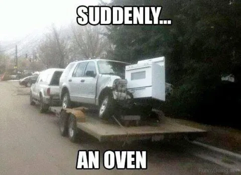 Suddenly, an Oven