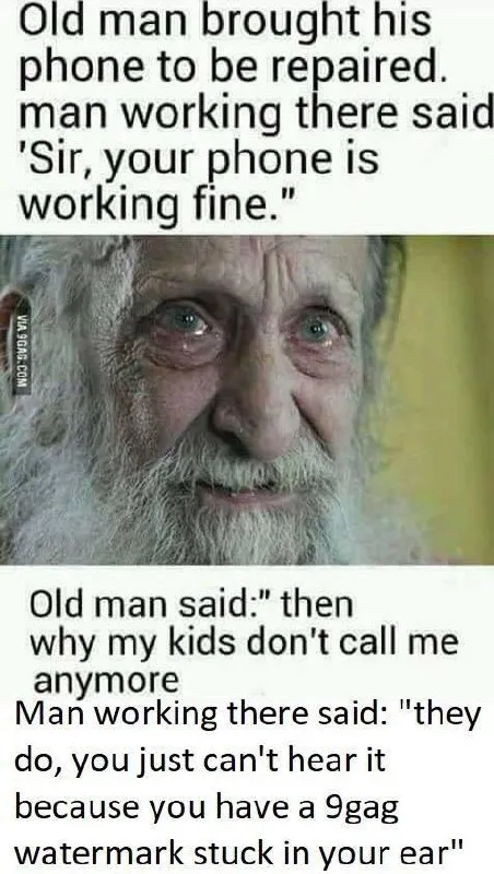 The 9GAG Watermark in His Ear