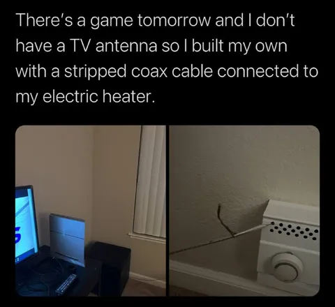 DIY TV Antenna Heater Hack