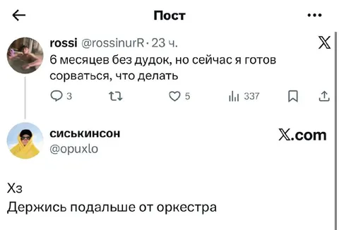 Держись подальше от оркестра