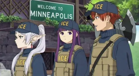Anime ICE Agents in Minneapolis