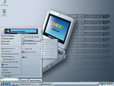 Windows XP Game Boy Desktop