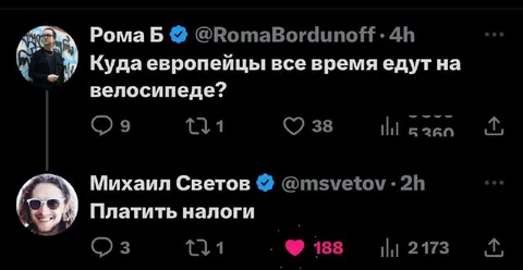 Куда европейцы ездят на велосипеде