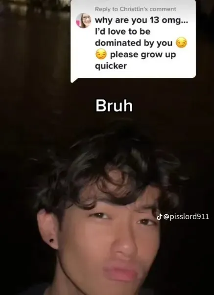 Thirteen-Year-Old Bruh Reaction