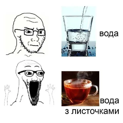 Вода з листочками