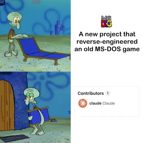 Reverse-Engineered MS-DOS Game
