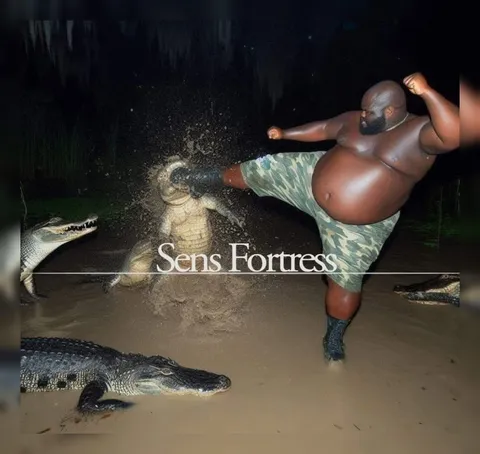 Man Kicks Crocodile