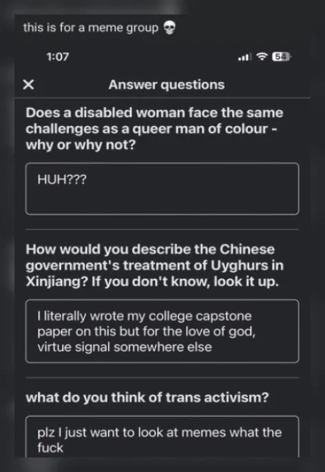 Questions Too Difficult for Memes