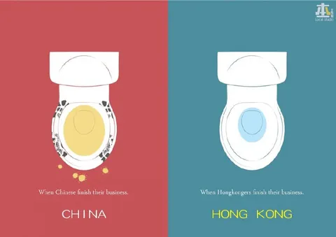 China Versus Hong Kong Toilets