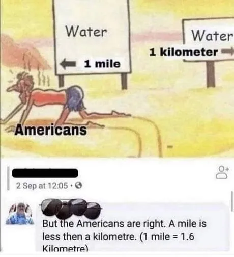 Americans Measuring Distance