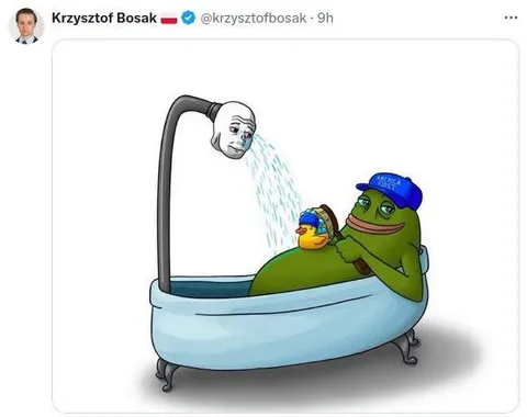 Pepe Gives a Duck a Bath