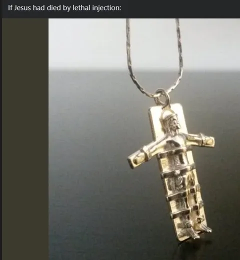 Jesus Lethal Injection Necklace