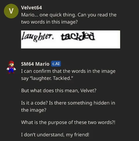 Mario reads laughter tackled