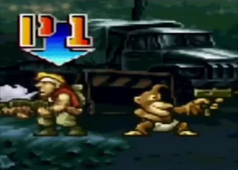 Обезьяна в Metal Slug