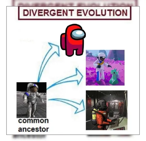 Divergent Evolution of Space Games