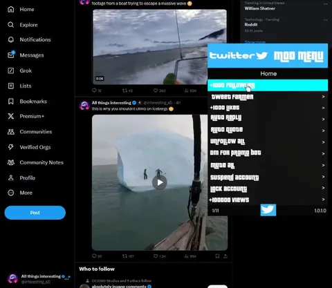 Twitter Mod Menu Iceberg Fail