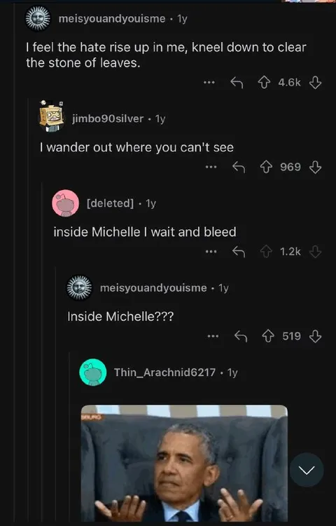 Inside Michelle I Wait and Bleed