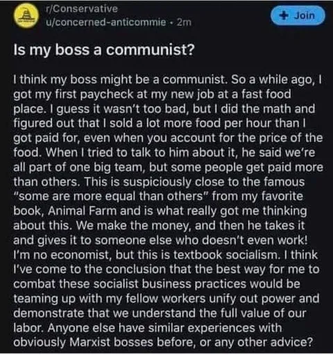 Is My Boss a Communist?