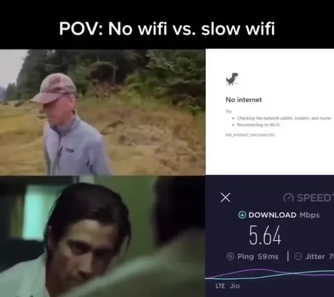 No Wi‑Fi vs Slow Wi‑Fi