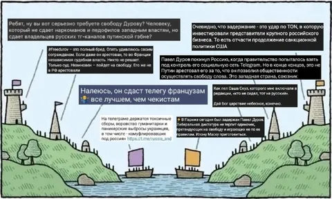 Свобода Дурову по-французски