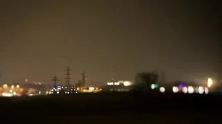 Размытые огни ночного города