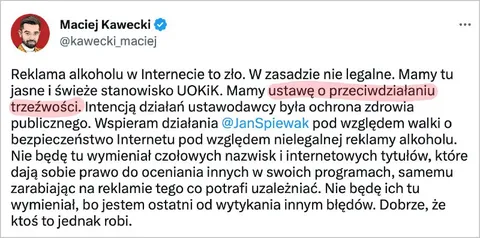 Nielegalna reklama alkoholu w Internecie
