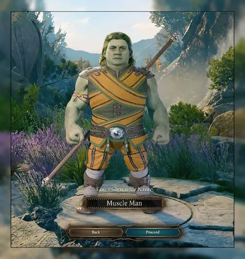 Muscle Man Character Creation