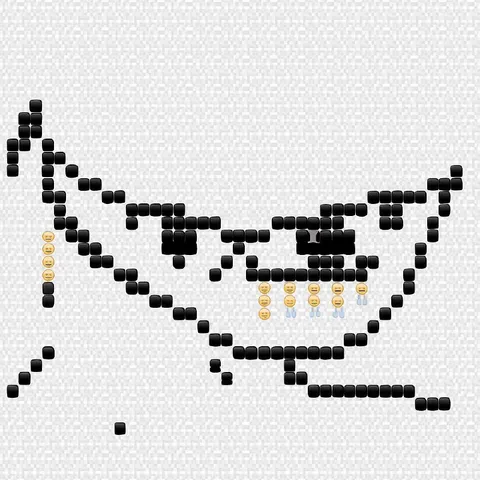 Emoji-made pixel avatar
