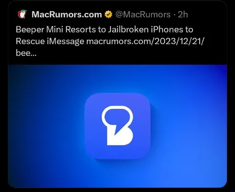 Beeper Mini Rescues iMessage