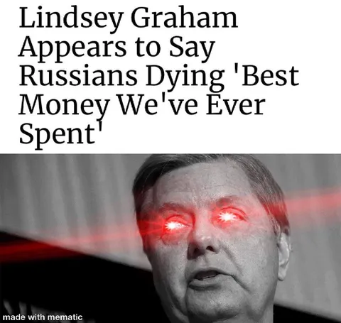 Lindsey Graham Laser Eyes
